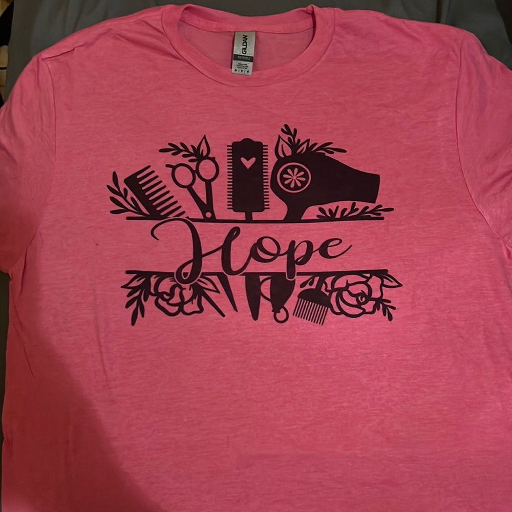 Cosmetologist Shirt with Hope on it